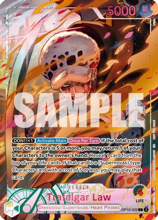 Trafalgar Law (Flame-Flame Fruit Coliseum) (OP10-022) - Leader