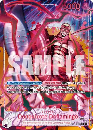Donquixote Doflamingo (Flame-Flame Fruit Coliseum) (OP14-060) - Leader