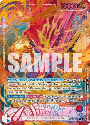 Lucy (Flame-Flame Fruit Coliseum) (OP15-002) - Leader
