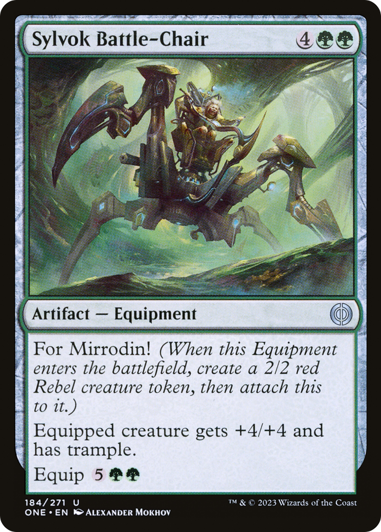 Chaise de combat Sylvok [Phyrexia : Tous seront un] 