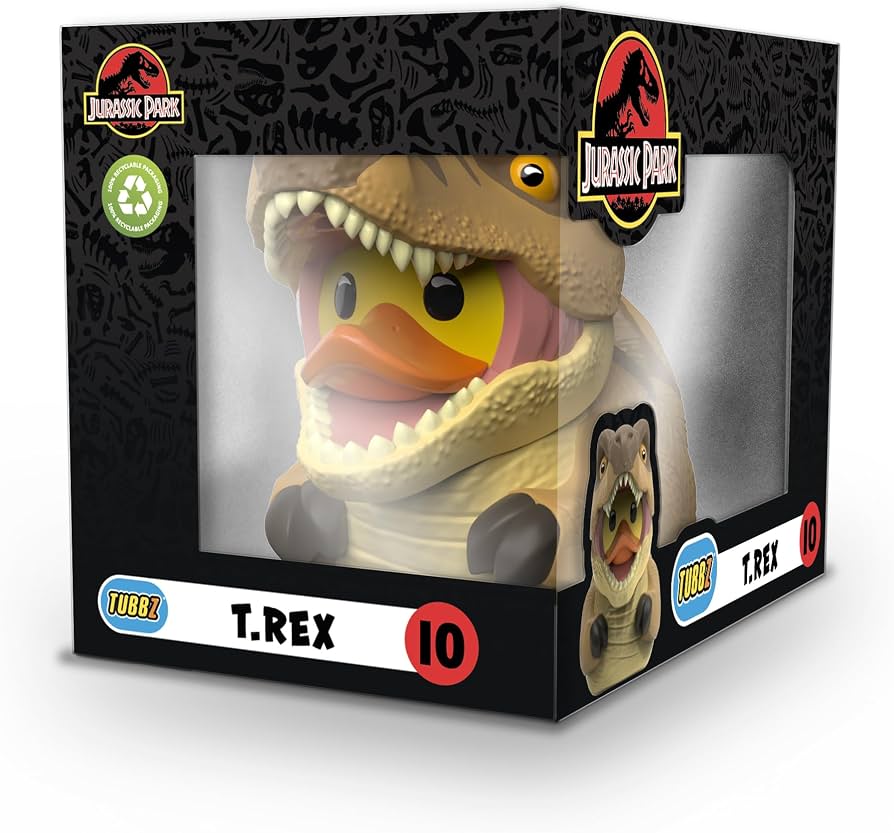 Tubbz - Boxed Rubber Duck - Jurassic World -T-Rex