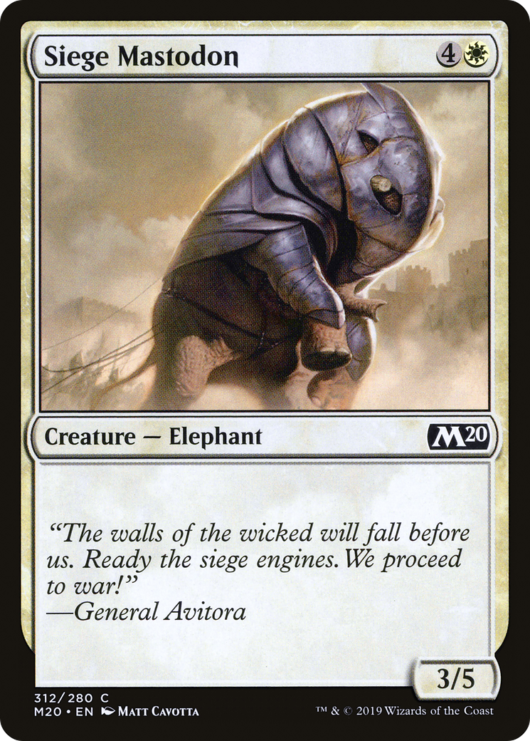 Mastodon de siège [Édition de base 2020] 