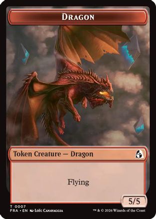 Dragon // Treasure Double-Sided Token (FRA-7 // 15) - Reality Fracture Foil