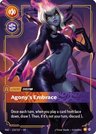 Evelynn, Agony's Embrace (153/167) - Radiance Foil