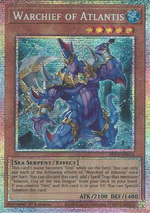 Warchief of Atlantis (Starlight Rare) (BETB-EN014) - Starlight Rare