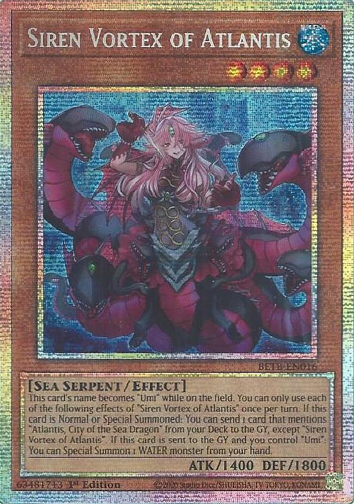 Siren Vortex of Atlantis (Starlight Rare) (BETB-EN016) - Starlight Rare