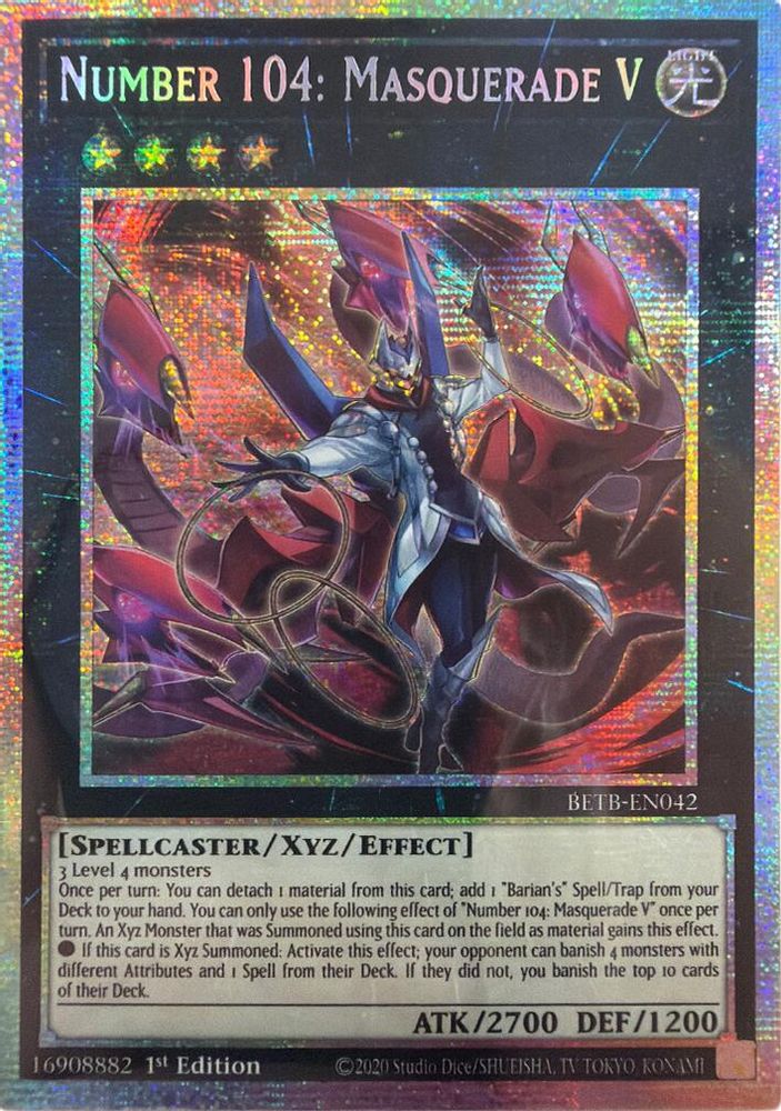 Number 104: Masquerade V (Starlight Rare) (BETB-EN042) - Starlight Rare