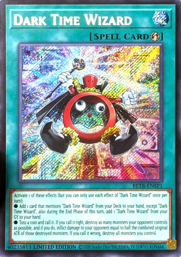 Dark Time Wizard (Secret Rare) (BETB-ENSP1) - Secret Rare