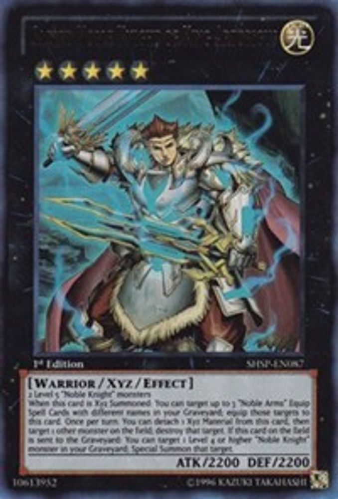 Sacred Noble Knight of King Artorigus (SHSP-EN087) - Ultra Rare