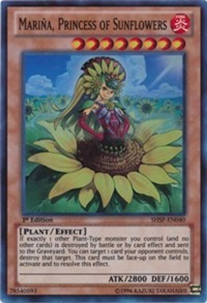 Mariña, Princess of Sunflowers (SHSP-EN040) - Super Rare