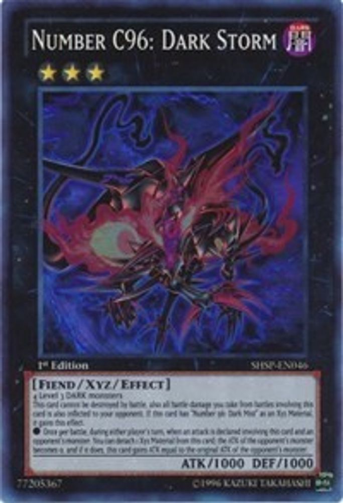 Number C96: Dark Storm (SHSP-EN046) - Super Rare