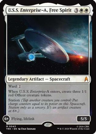 U.S.S. Enterprise-A, Free Spirit (TRK-043) - Star Trek Foil