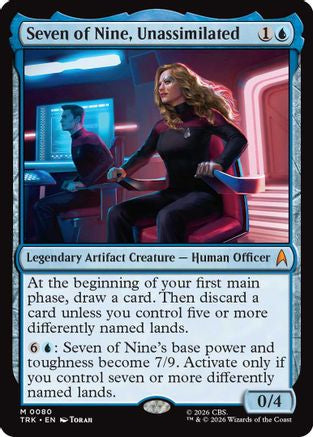 Seven of Nine, Unassimilated (TRK-080) - Star Trek Foil