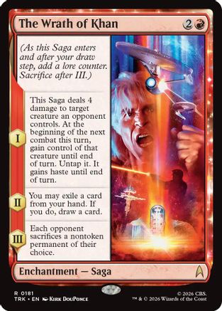 The Wrath of Khan (TRK-181) - Star Trek Foil