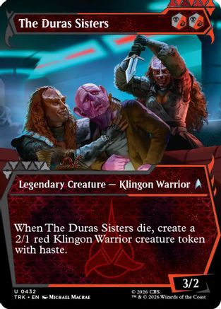 The Duras Sisters (Showcase) (TRK-432) - Star Trek Foil