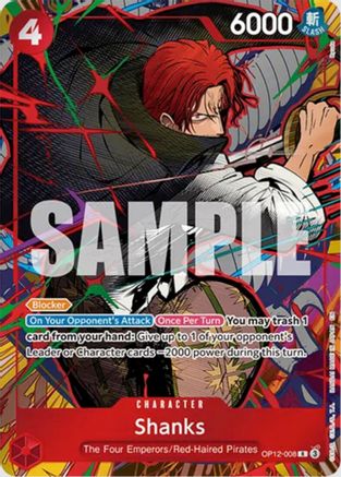 Shanks (OP12-008) (Mini Case Set Vol. 3 Ryuda Artwork) (OP12-008) - Rare