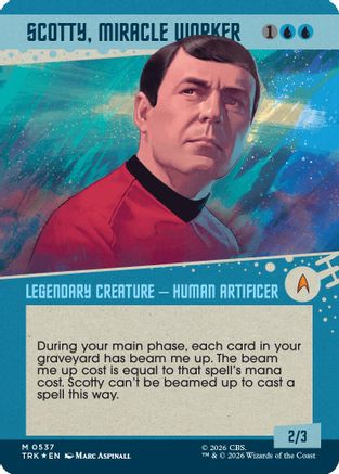 Scotty, Miracle Worker (Showcase) (Surge Foil) (TRK-537) - Star Trek Foil