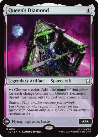 Queen's Diamond (Surge Foil) (TRC-118) - Commander: Star Trek Foil