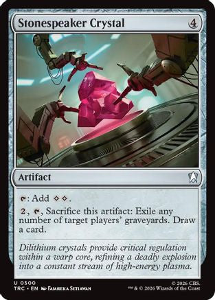 Stonespeaker Crystal (Surge Foil) (TRC-500) - Commander: Star Trek Foil