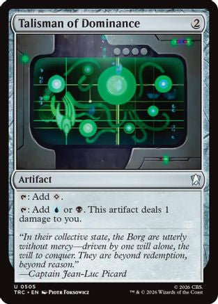 Talisman of Dominance (Surge Foil) (TRC-505) - Commander: Star Trek Foil