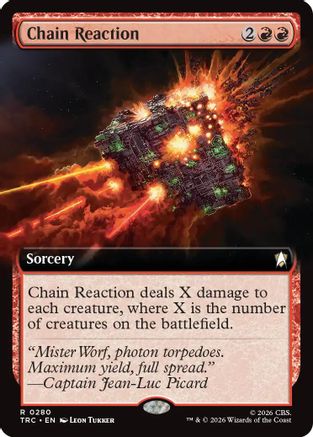 Chain Reaction (Extended Art) (TRC-280) - Commander: Star Trek