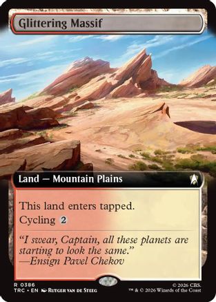 Glittering Massif (Extended Art) (TRC-386) - Commander: Star Trek