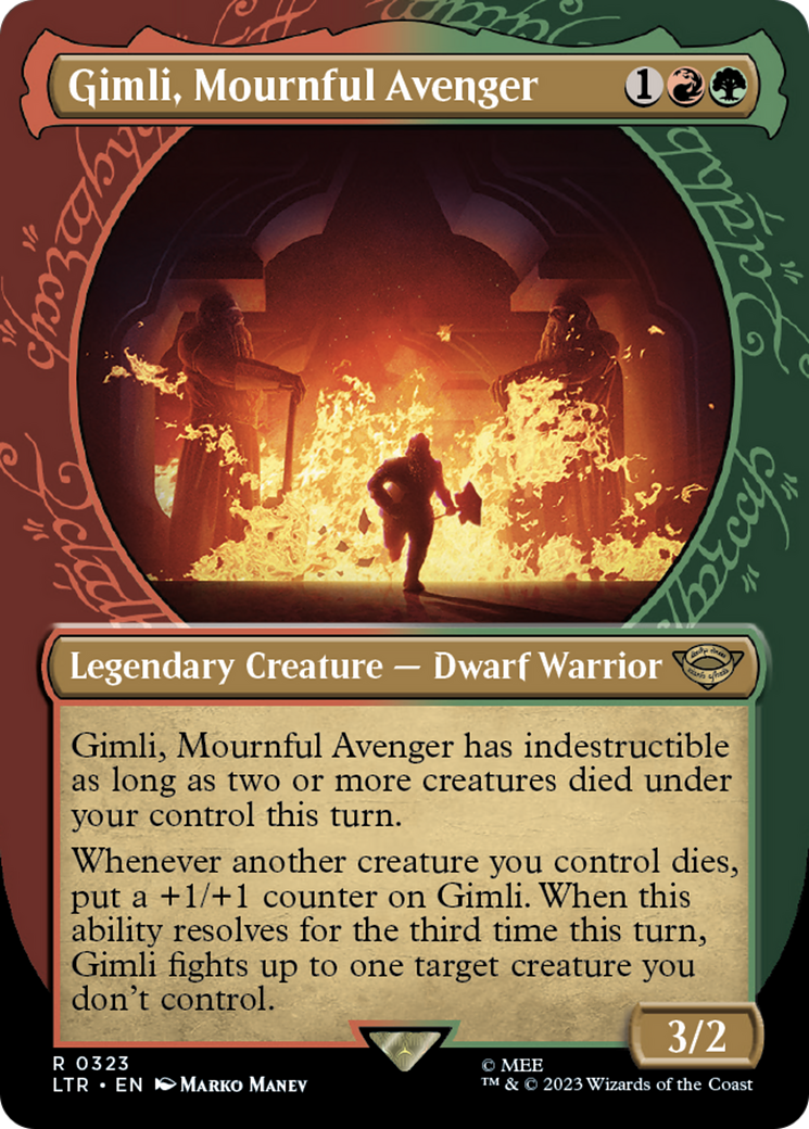 Gimli, Mournful Avenger (Showcase Ring Frame) [Le Seigneur des Anneaux : Contes de la Terre du Milieu] 