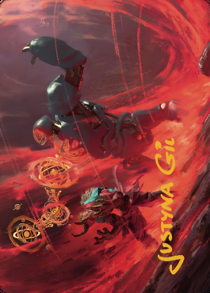 Carte d'art Twinferno (signature estampillée or) [Série Dominaria United Art] 