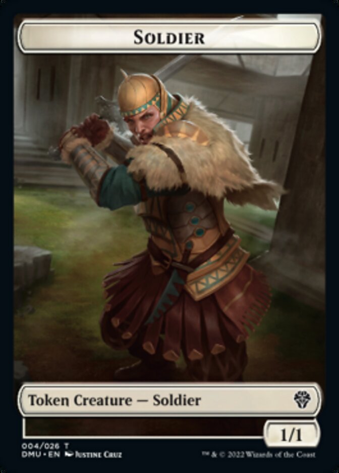Soldat // Jeton double face Stangg Twin [Dominaria United Tokens] 