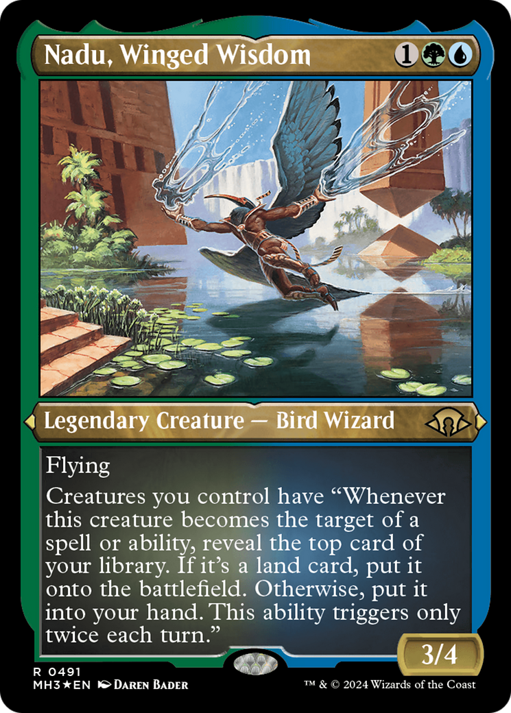 Nadu, la sagesse ailée (feuille gravée) [Modern Horizons 3] 