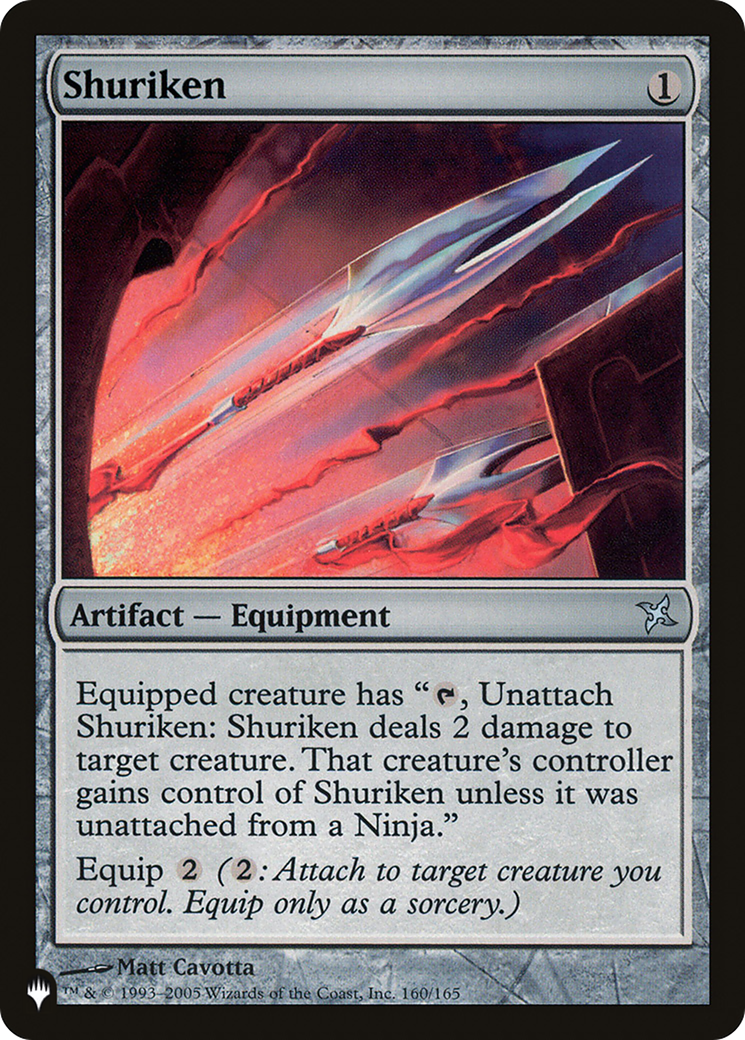 Shuriken [La liste] 