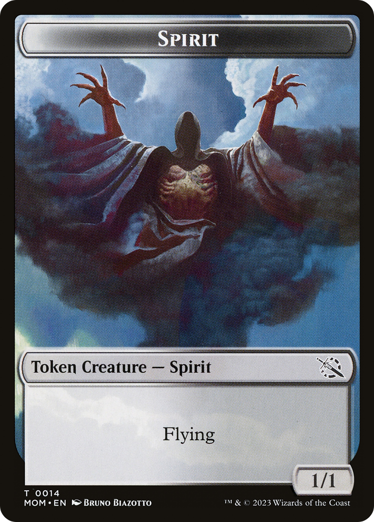 Phyrexian Myr // Esprit (14) Jeton double face [Marche des jetons machine] 