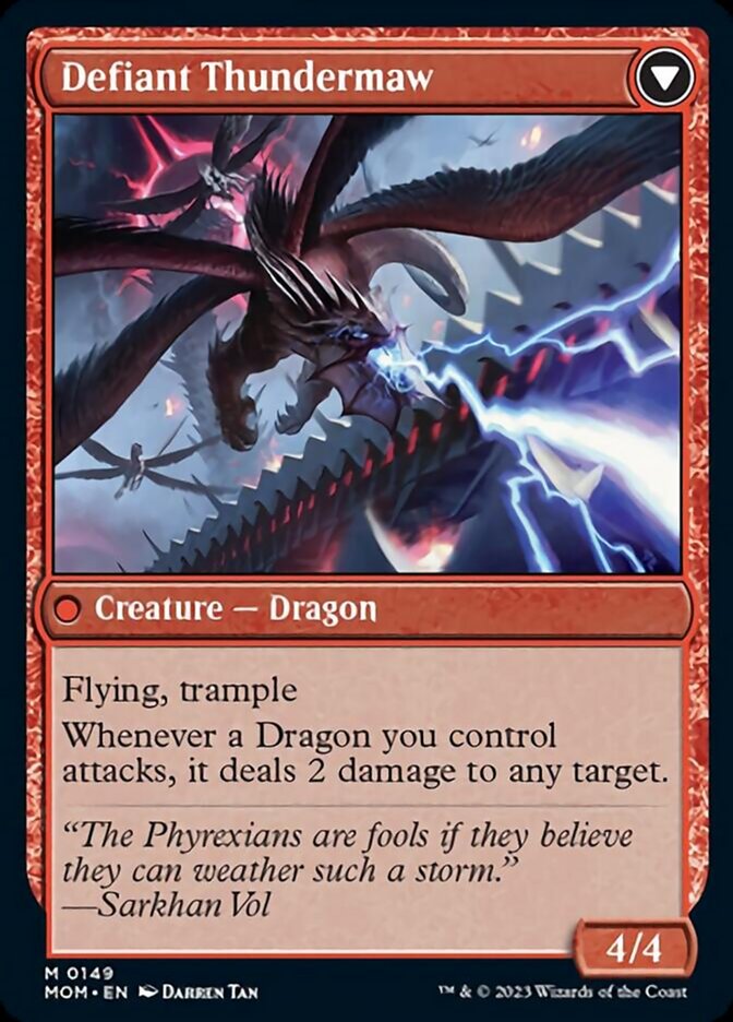 Invasion de Tarkir // Defiant Thundermaw [Marche de la Machine] 
