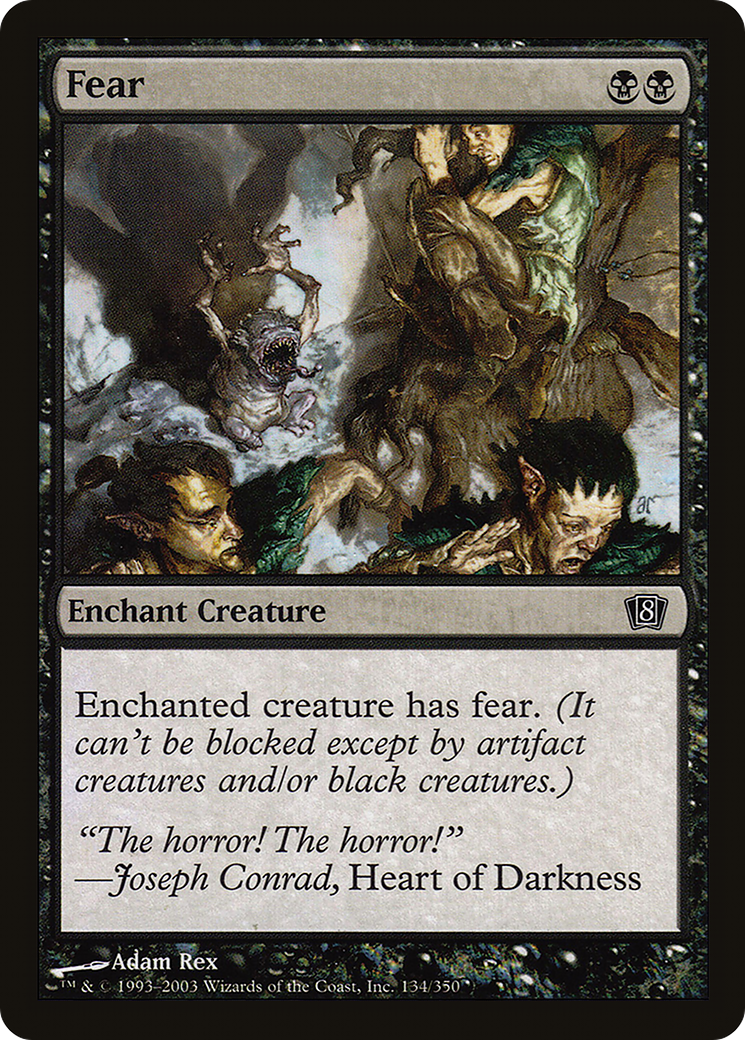 Fear (8ED-134★) - 8th Edition Foil