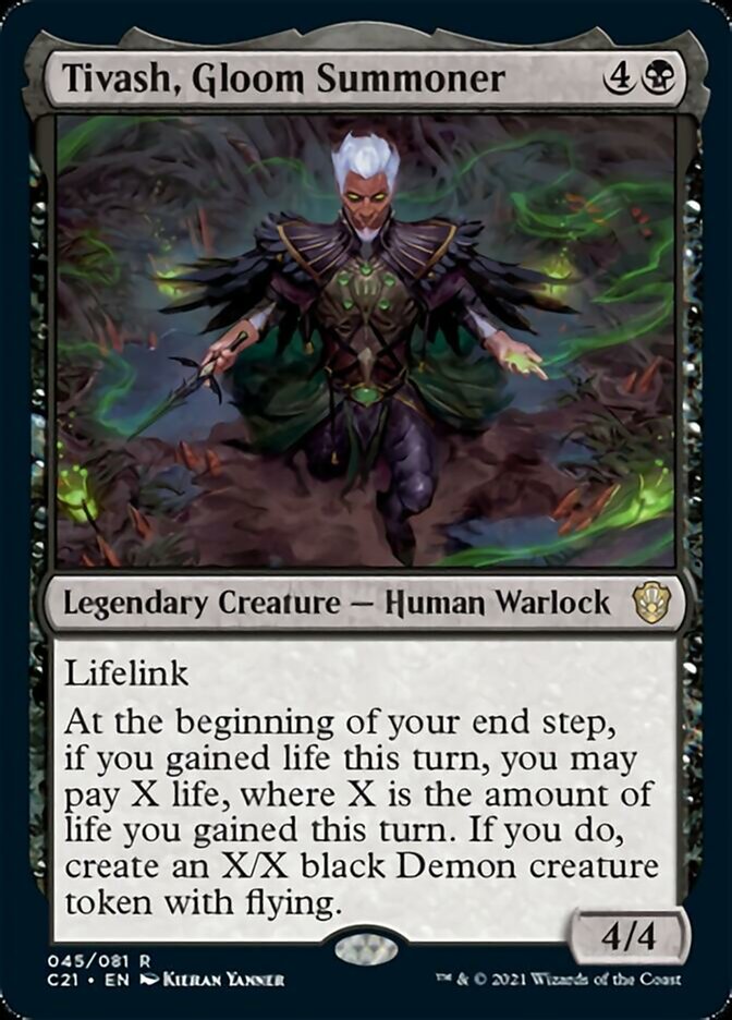Tivash, Gloom Summoner (C21-045) - Commander 2021