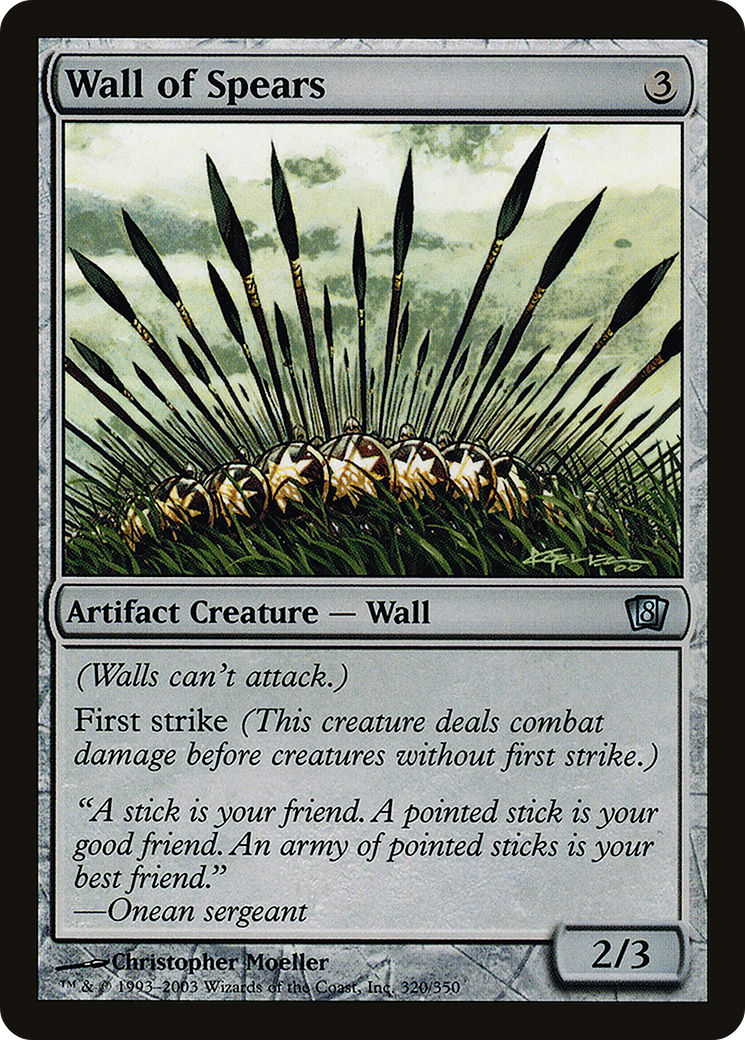 Wall of Spears (8ED-320★) - 8th Edition Foil