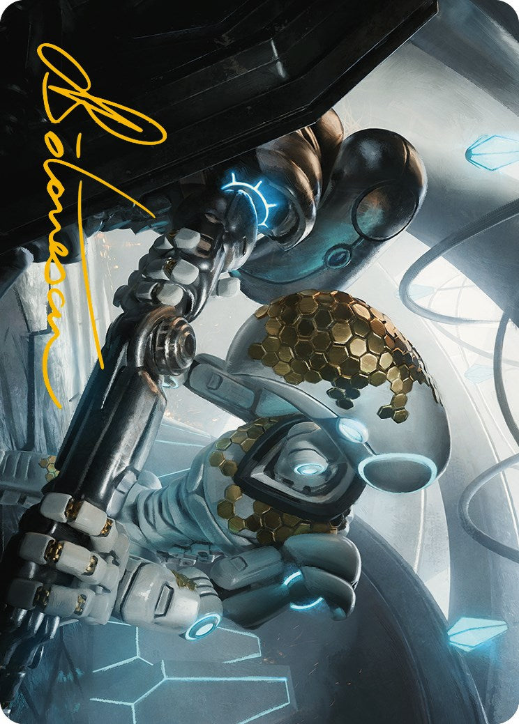 Carte d'art Myr Kinsmith (signature estampillée or) [Phyrexia : All Will Be One Art Series] 
