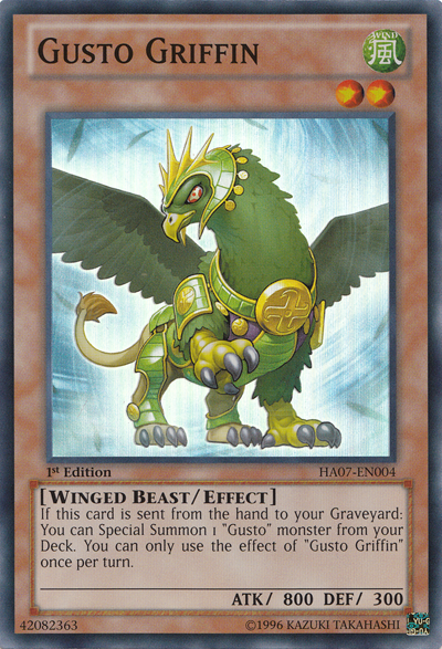 Gusto Griffin [HA07-EN004] Super Rare 