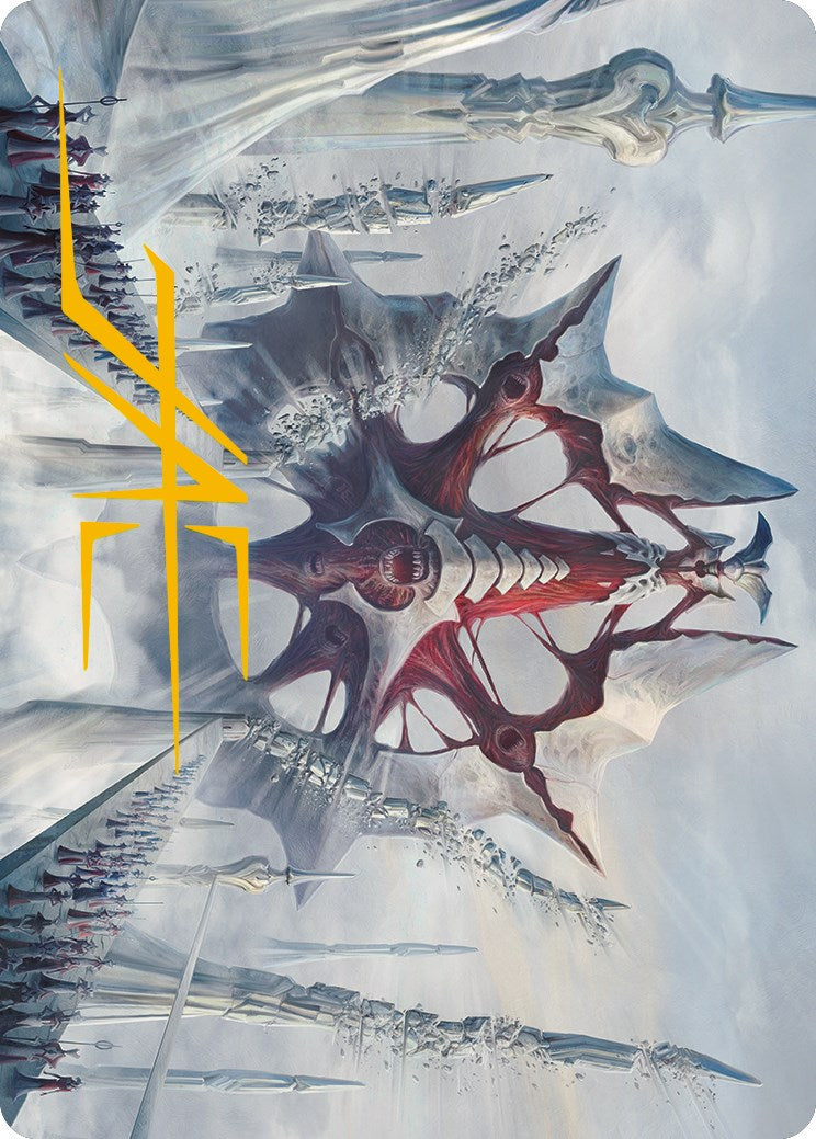 Mondrak, Glory Dominus Art Card (Signature estampillée or) [Phyrexia : All Will Be One Art Series] 