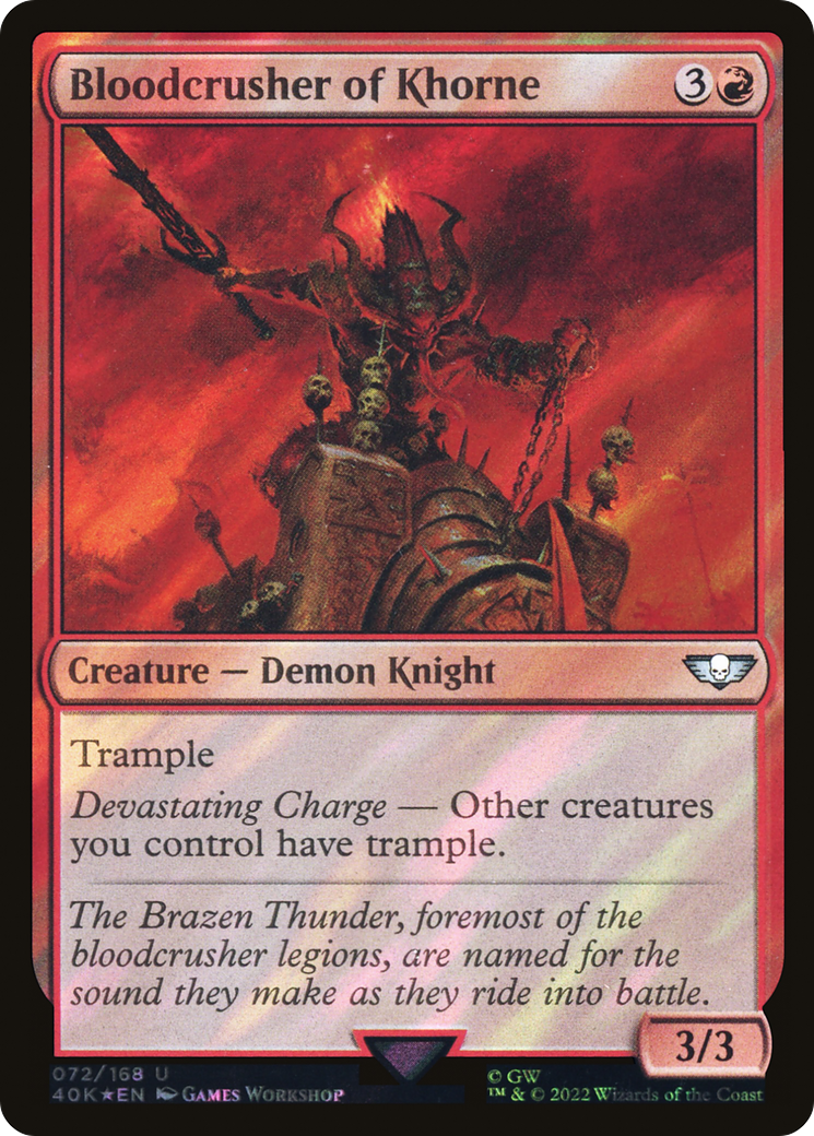 Broyeur de sang de Khorne (Surge Foil) [Warhammer 40,000] 