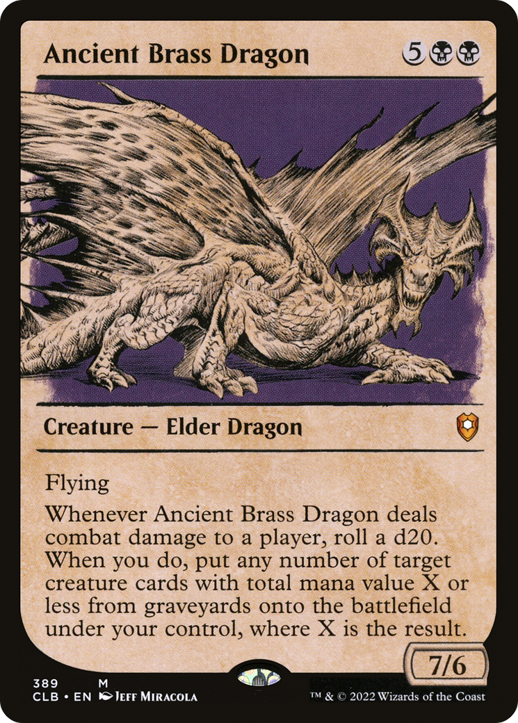 Dragon de laiton antique (vitrine) [Commander Legends : Bataille de Baldur's Gate] 