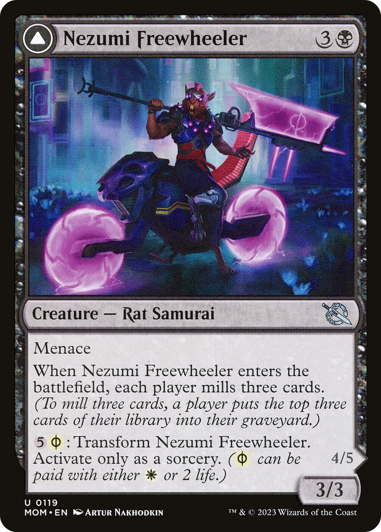 Nezumi Freewheeler // Hideous Fleshwheeler [Marche de la machine] 