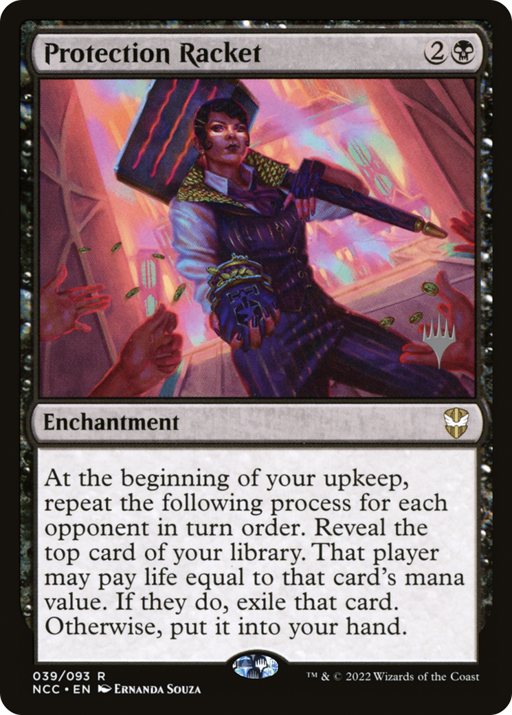Raquette de protection (Pack promotionnel) [Streets of New Capenna Commander Promos] 