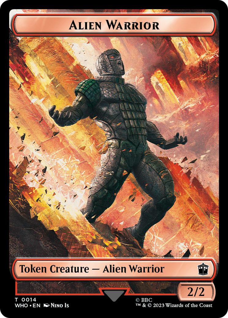 Alien Angel // Jeton double face Alien Warrior [Doctor Who Tokens] 