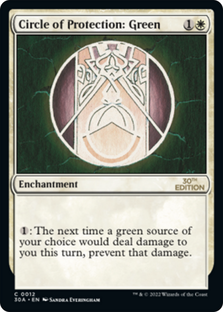 Cercle de protection : Vert [Édition 30e anniversaire] 