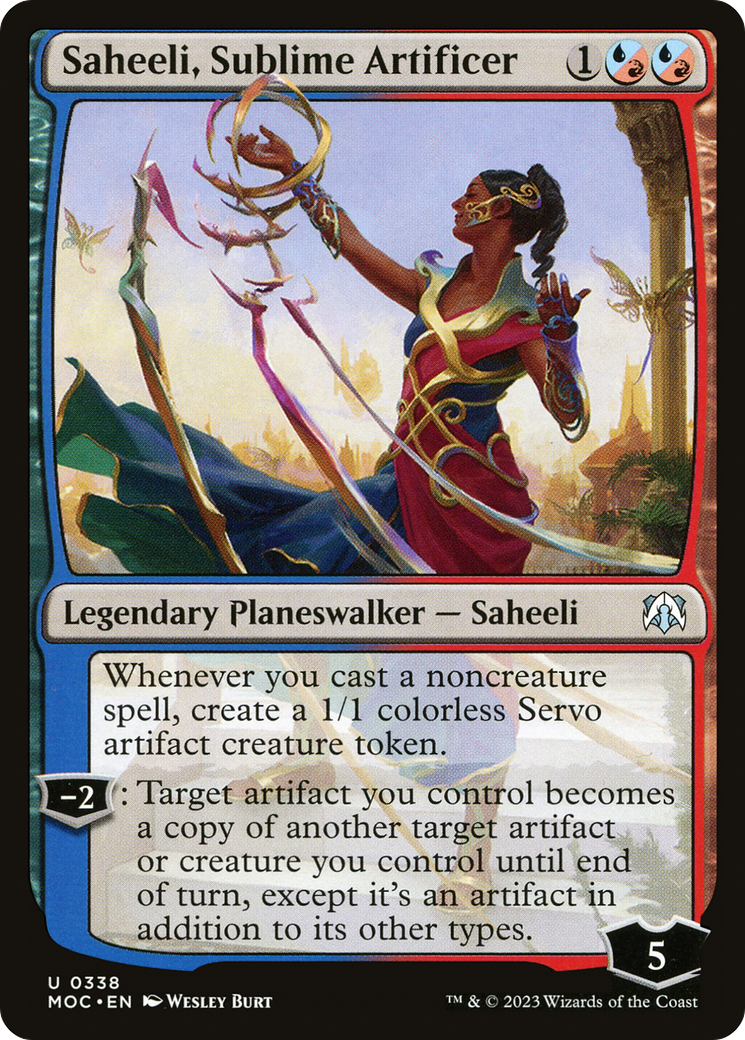 Saheeli, sublime artificier [Marche du commandant de la machine] 
