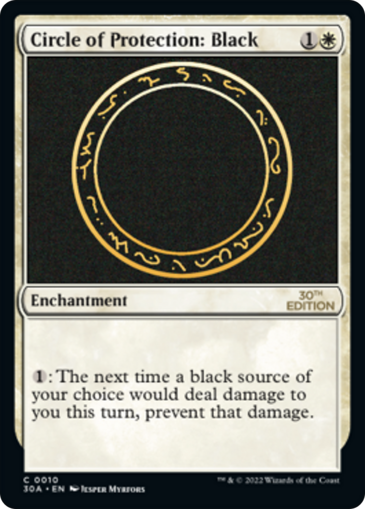 Cercle de protection : Noir [Édition 30e anniversaire] 