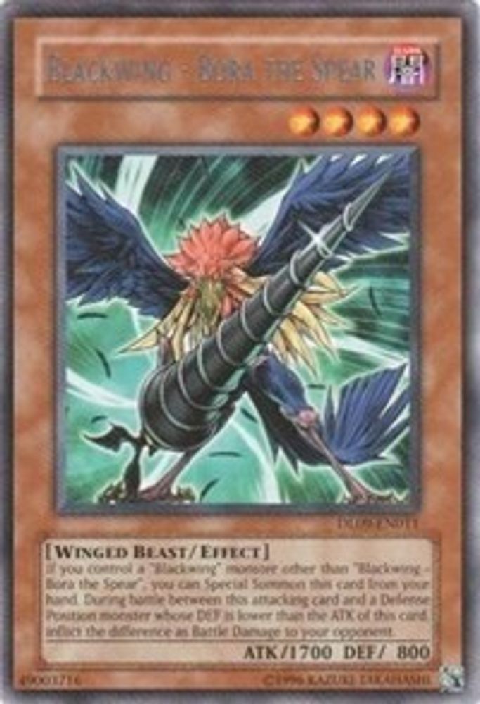 Blackwing - Bora the Spear (Blue) (DL09-EN011) - Rare