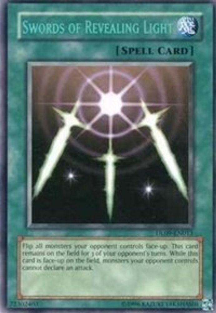 Épées de lumière révélatrice (bleu) [DL09-EN013] Rare 