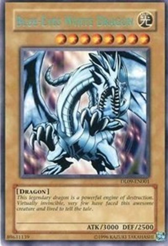Dragon blanc aux yeux bleus (bleu) [DL09-EN001] Rare 